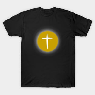 Christian Cross Solar Eclipse - Gold Edition T-Shirt